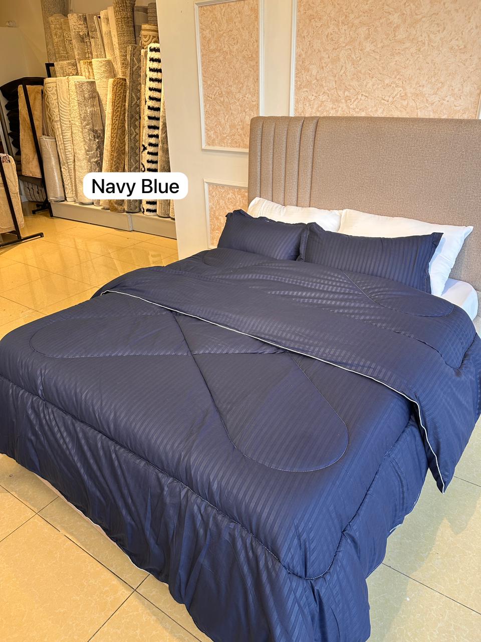 Premium Binded Polycotton Duvet Set | 4-Piece Bedding Bundle