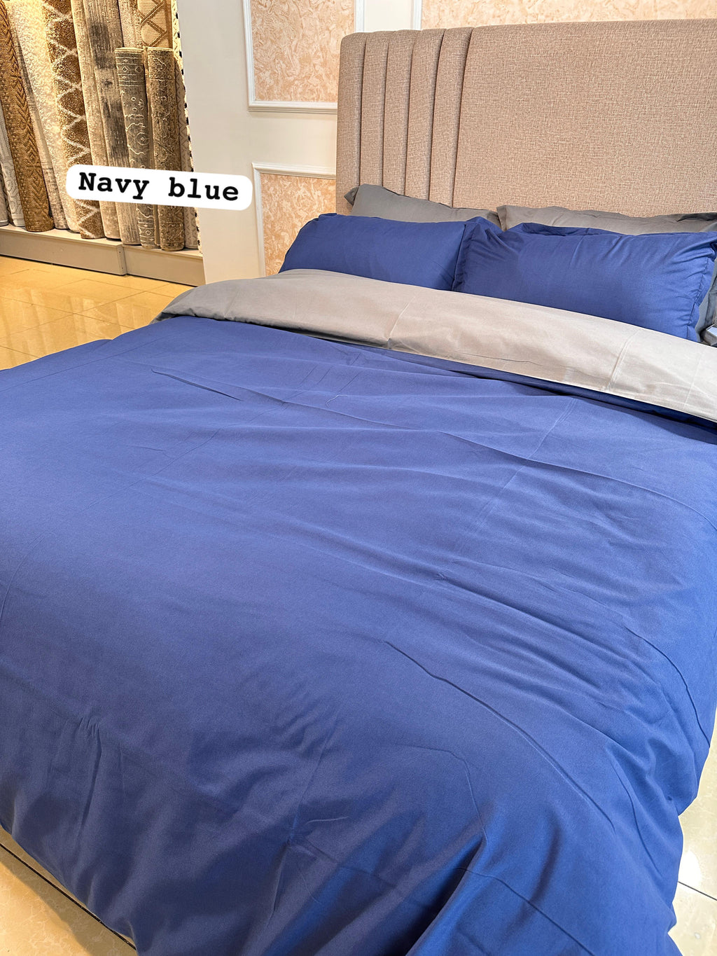 Double-Sided Dual Color Duvet Cover Set | 6-Piece Bedding 6x6 6x7