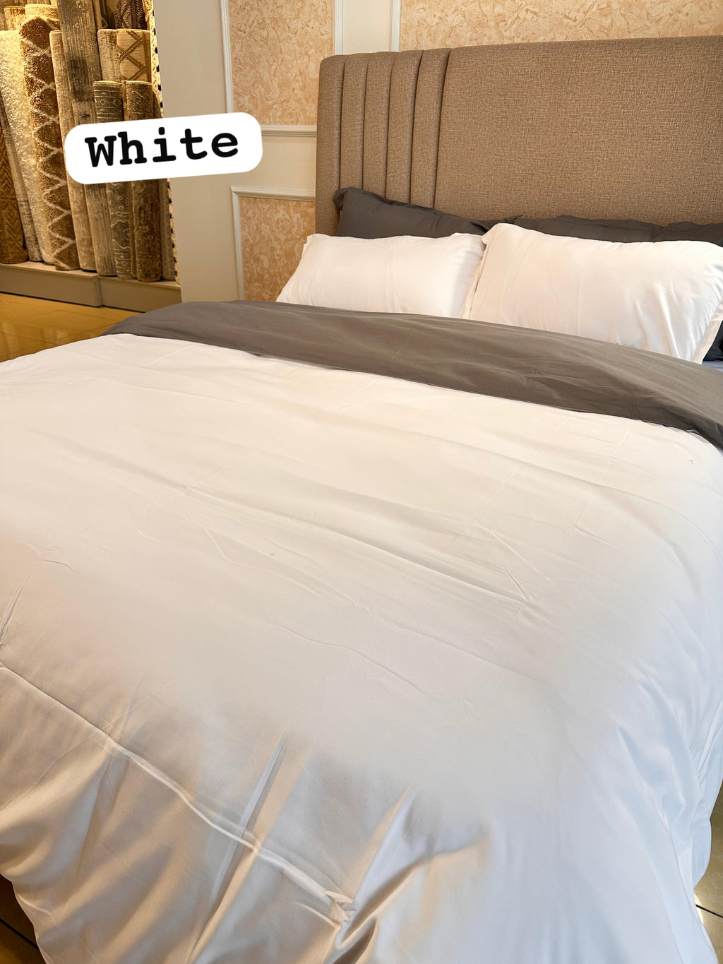Double-Sided Dual Color Duvet Cover Set | 6-Piece Bedding 6x6 6x7