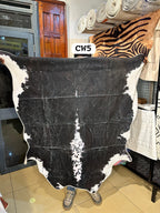 Faux Cowhide Animal Print Area Rug (140x160cm)