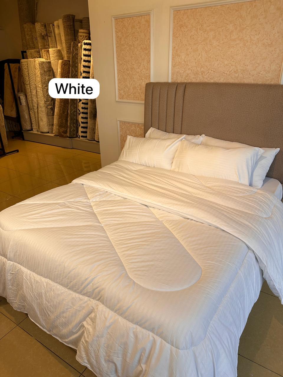 Premium Binded Polycotton Duvet Set | 4-Piece Bedding Bundle