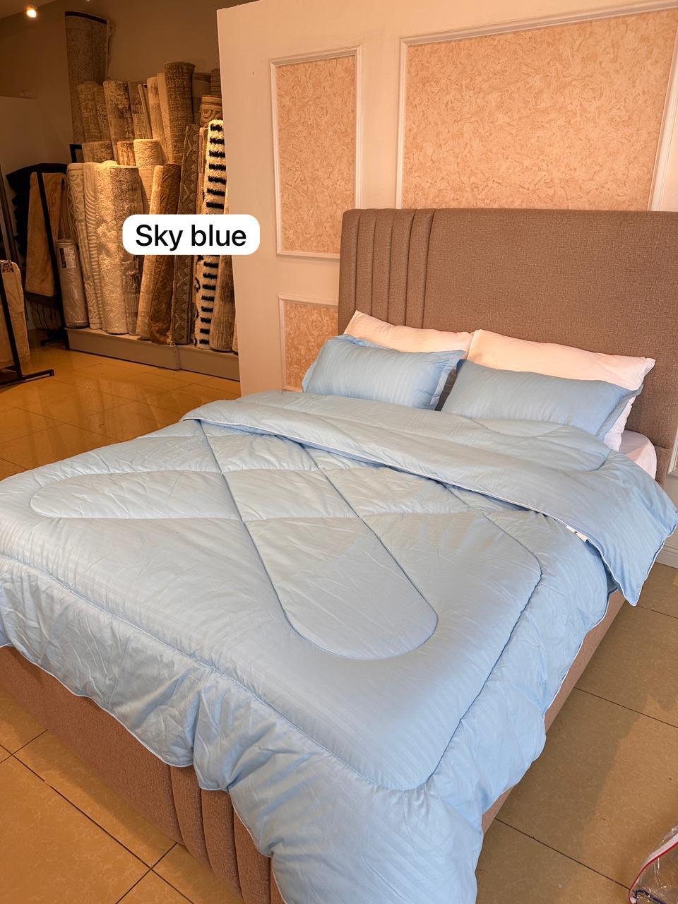 Premium Binded Polycotton Duvet Set | 4-Piece Bedding Bundle
