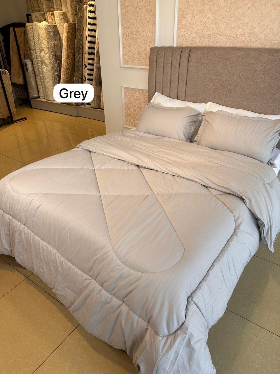 Premium Binded Polycotton Duvet Set | 4-Piece Bedding Bundle