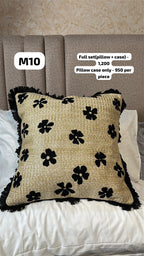 Floral Woven Boho Throw Pillow Covers Collection (45x45cm)