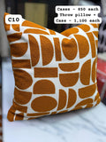 Modern Geometric Chenille Throw Pillow Cover Collection (45x45cm)