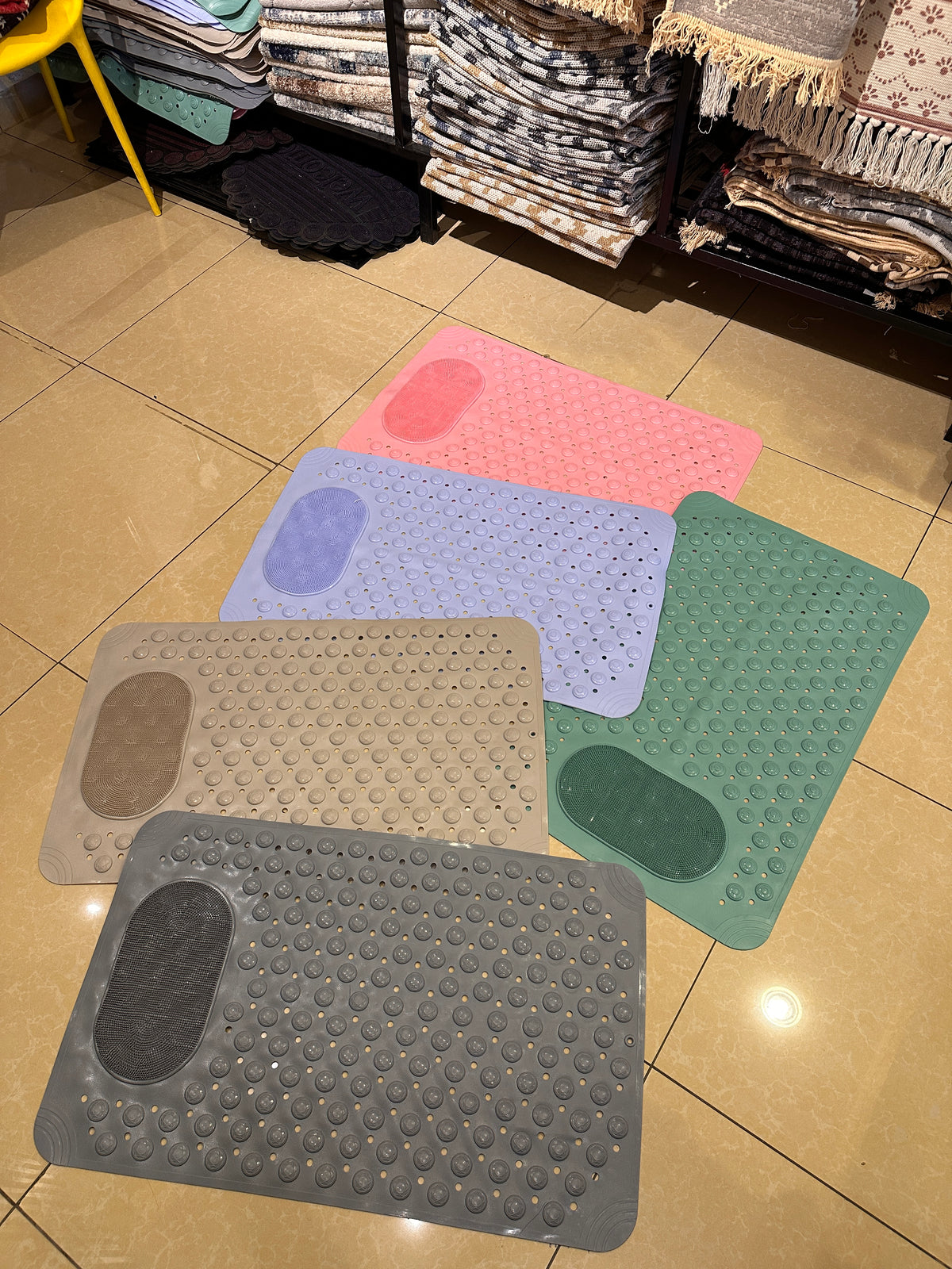 Silicone Non-Slip Massage Bath Mat (50x80cm)