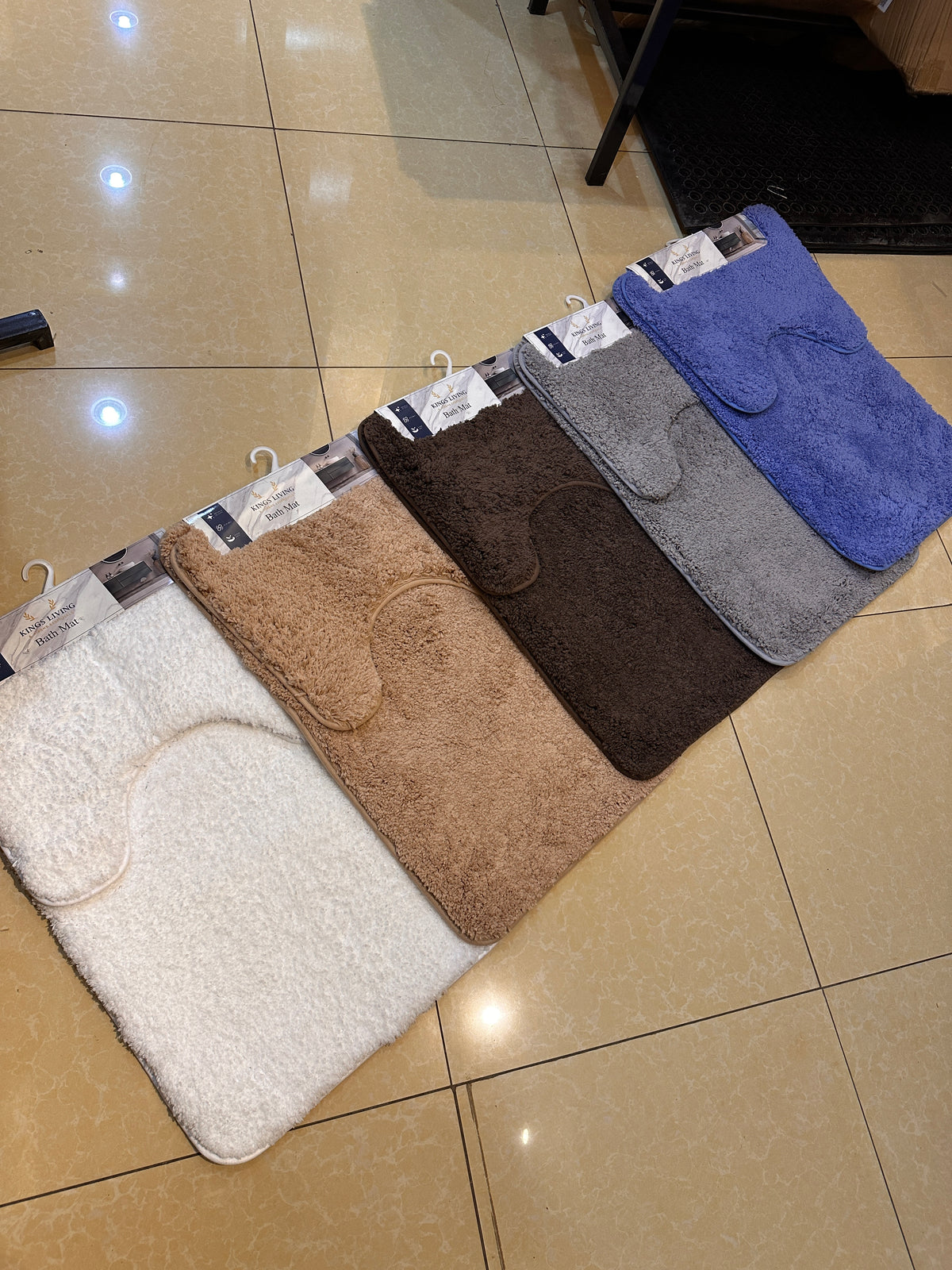 Premium Ultra-Plush 2-Piece Toilet Mat Set