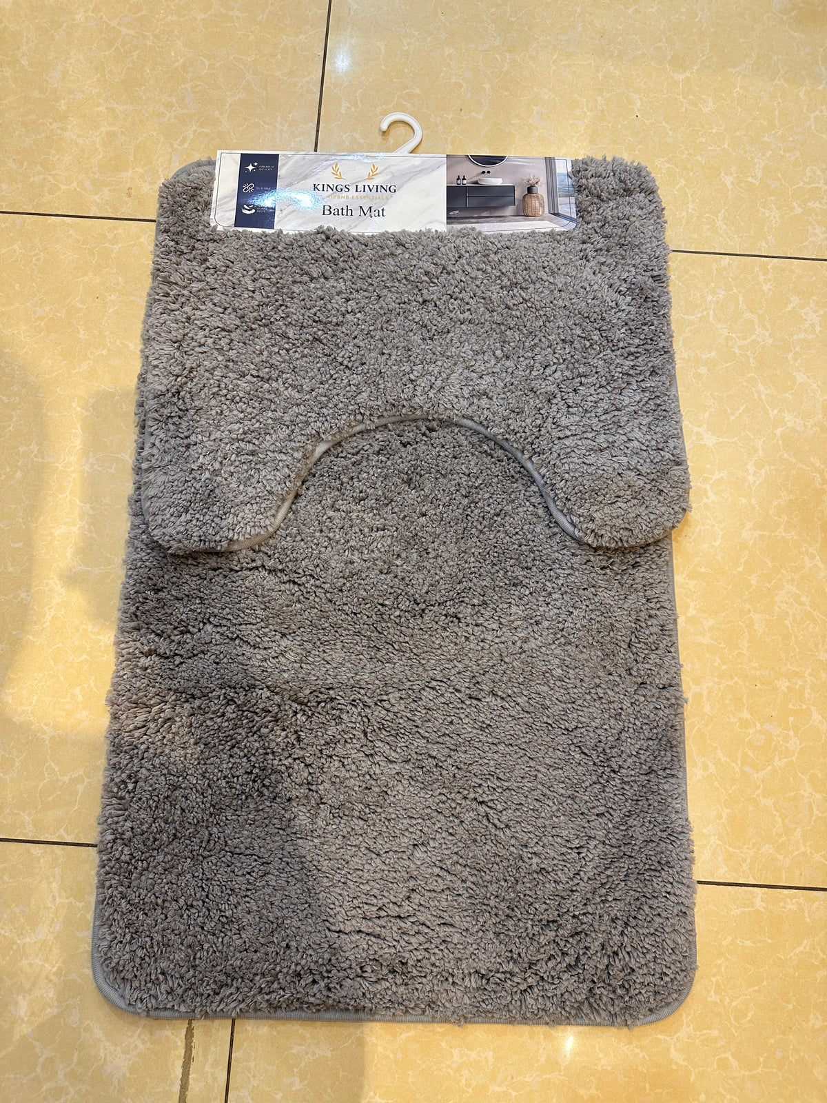 Premium Ultra-Plush 2-Piece Toilet Mat Set