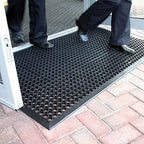 Heavy-Duty Rubber Hollow Entrance Mat | Non-Slip Door Mat