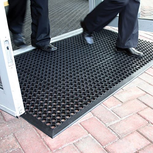 Heavy-Duty Rubber Hollow Entrance Mat | Non-Slip Door Mat