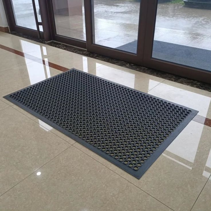 Heavy-Duty Rubber Hollow Entrance Mat | Non-Slip Door Mat