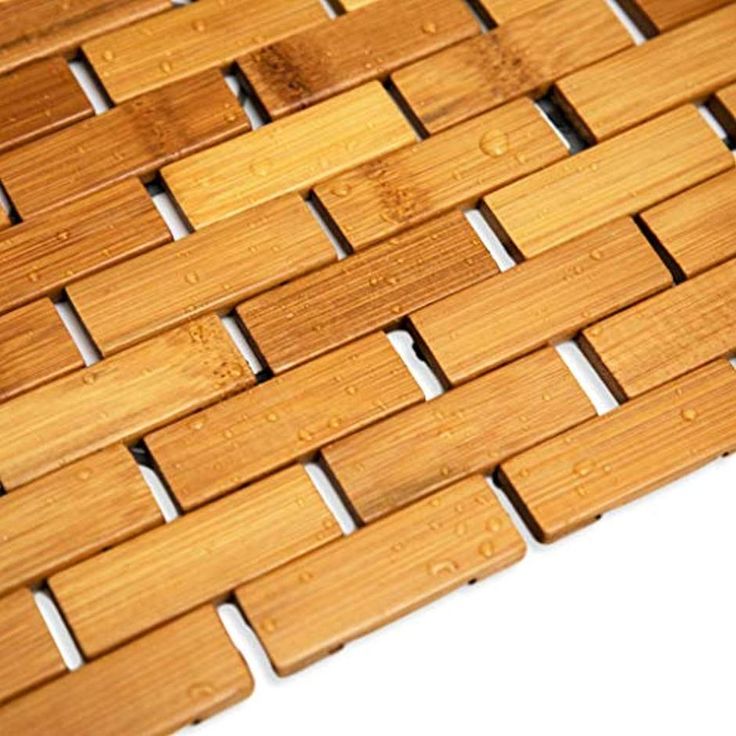 Premium Bamboo Slat Mat (50x80cm) | Non-Slip Rubber Padding